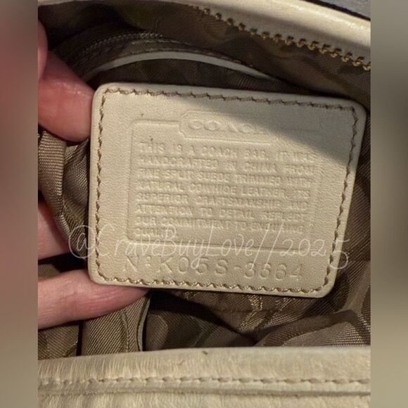 COACH SOHO CHEVRON HOBO w/MATCHING WRISTLET SET SUEDE LEATHER 2005 3664 GVUC - Picture 7 of 17